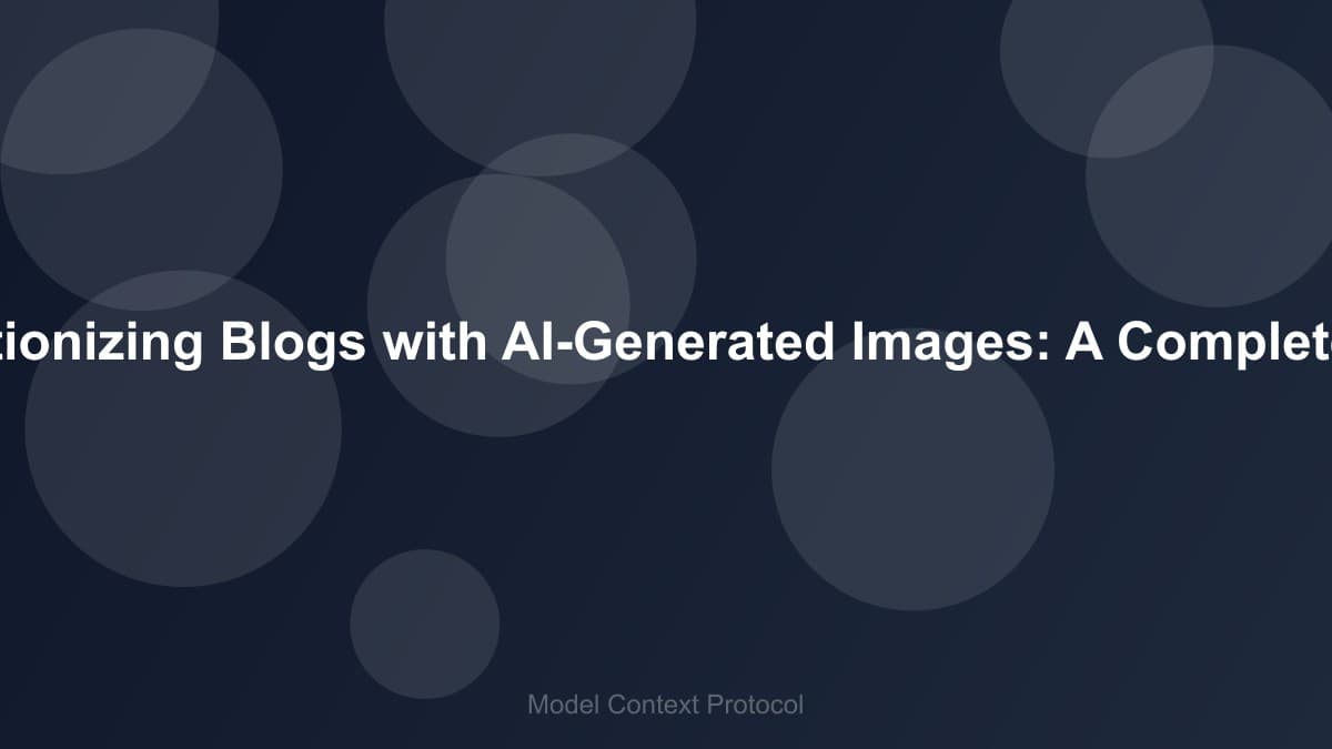 Image of Revolutionizing Blogs with AI-Generated Images: A Complete Guide